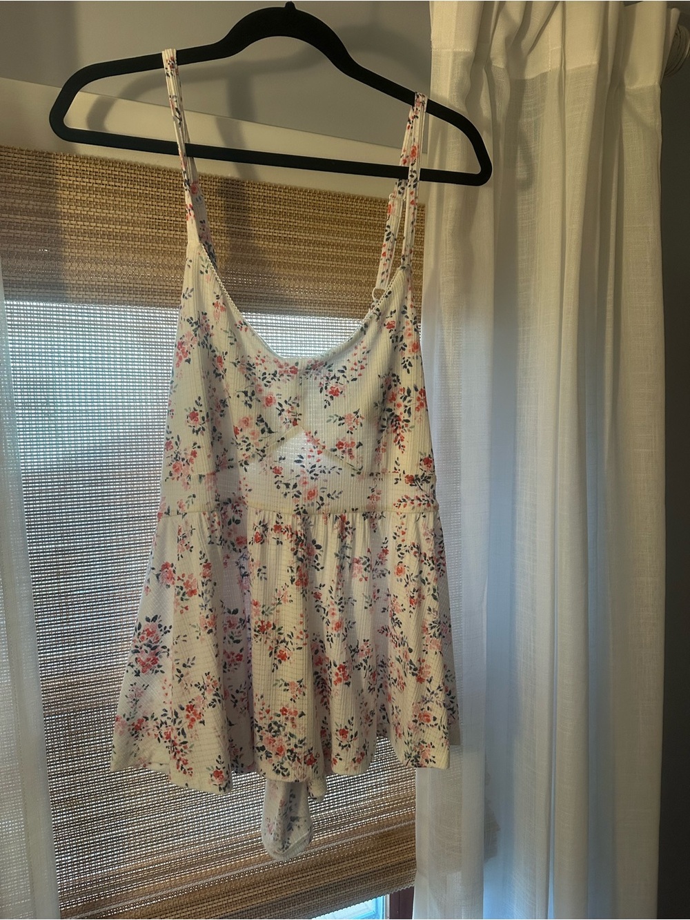 torrid White Floral Spaghetti-Strap Camisole